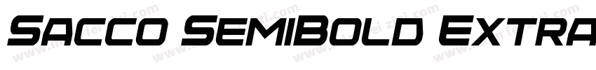 Sacco SemiBold ExtraCondens字体转换